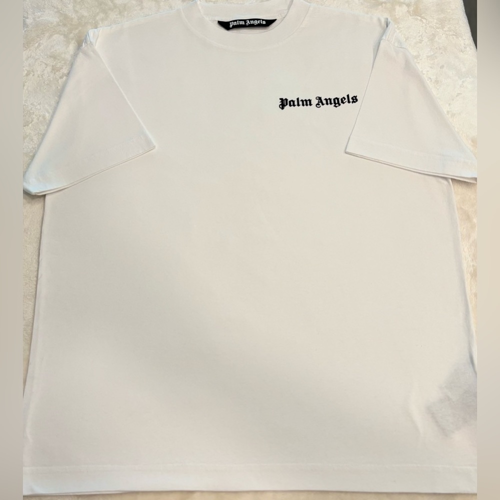 PALM ANGELS EMBROIDERED LOGO T-SHIRT